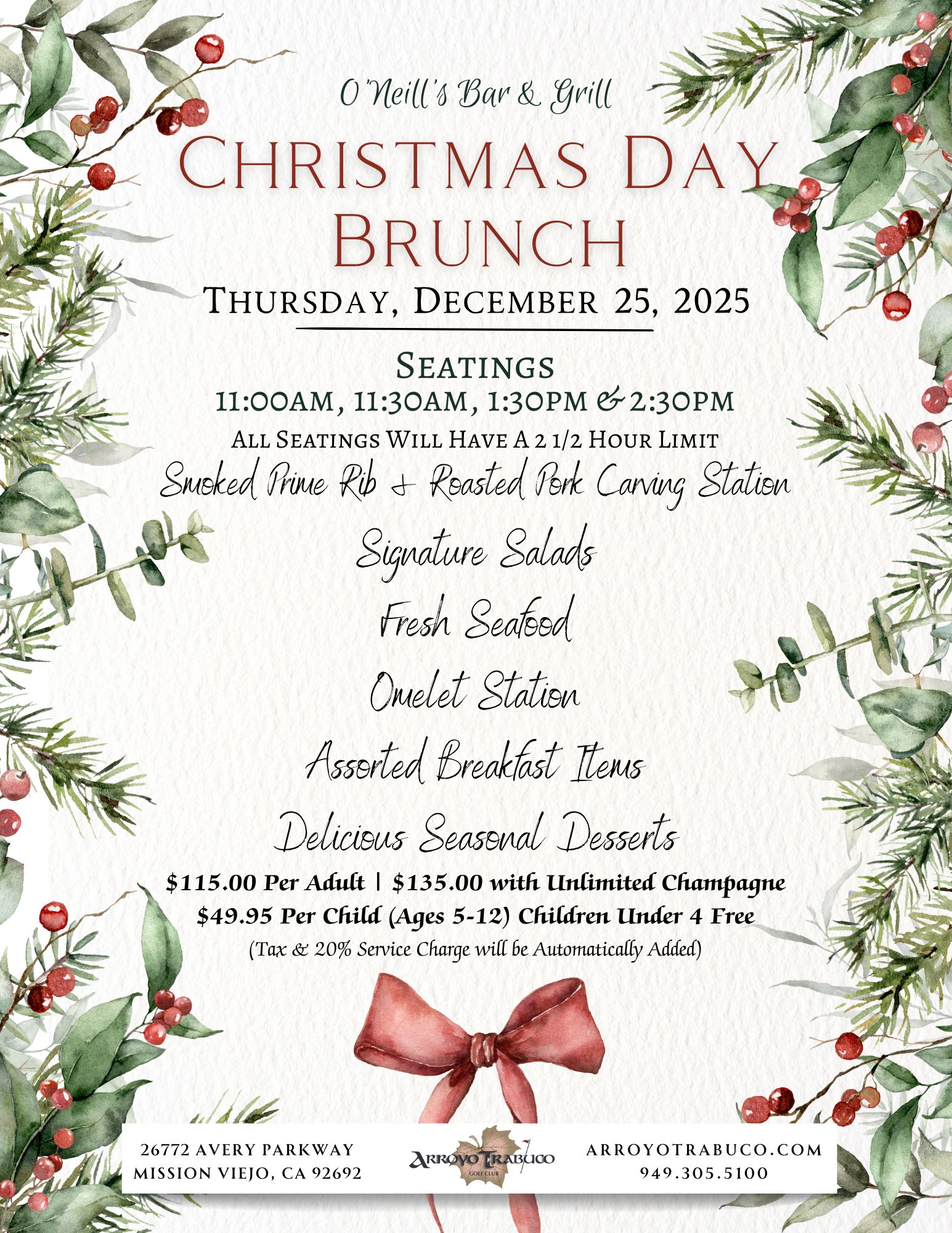 Christmas Day Brunch