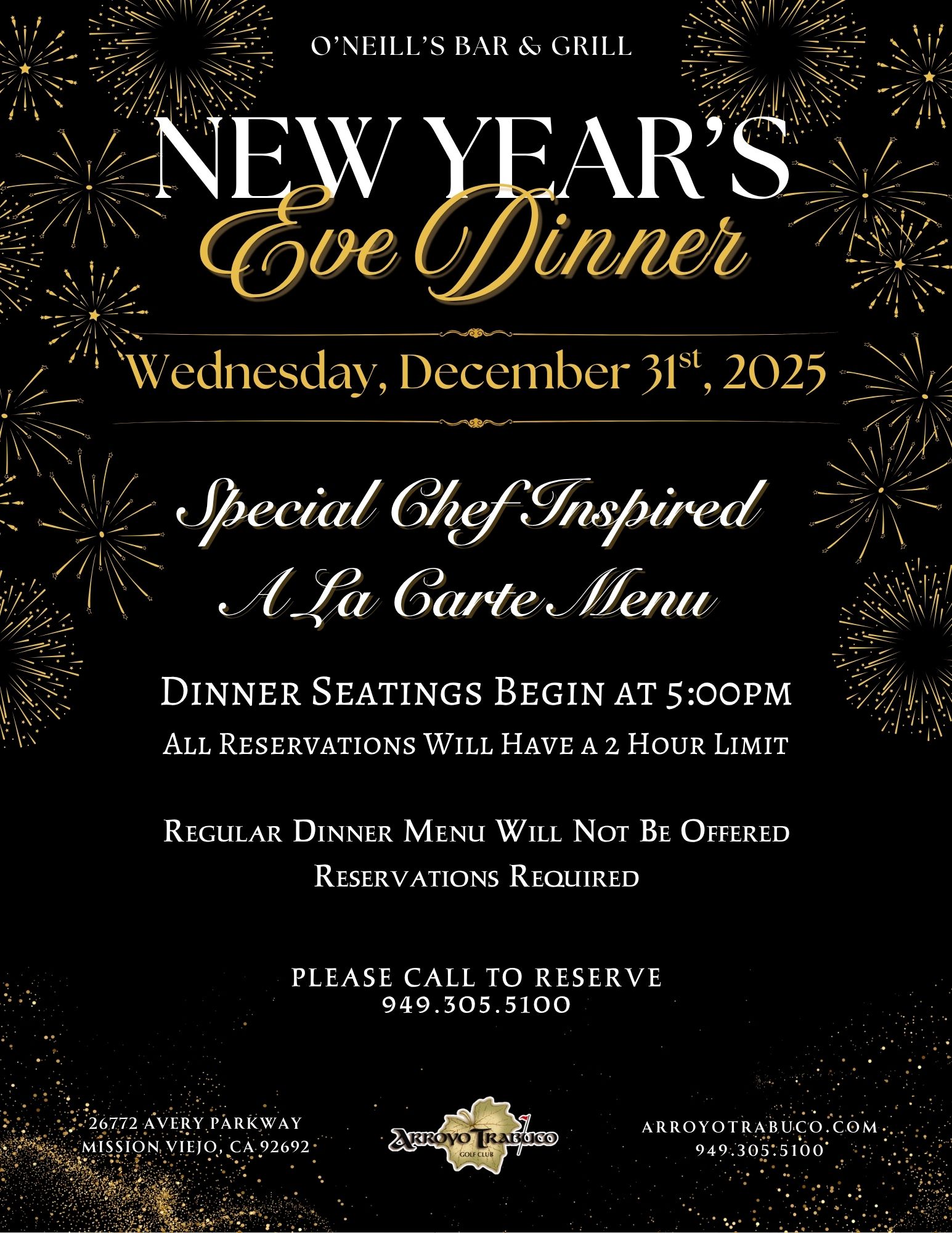 New Year's Eve Dinner