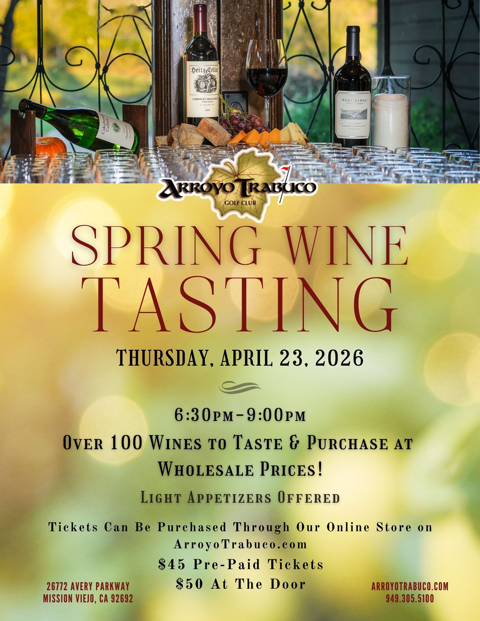 Spring Wine Tasting
